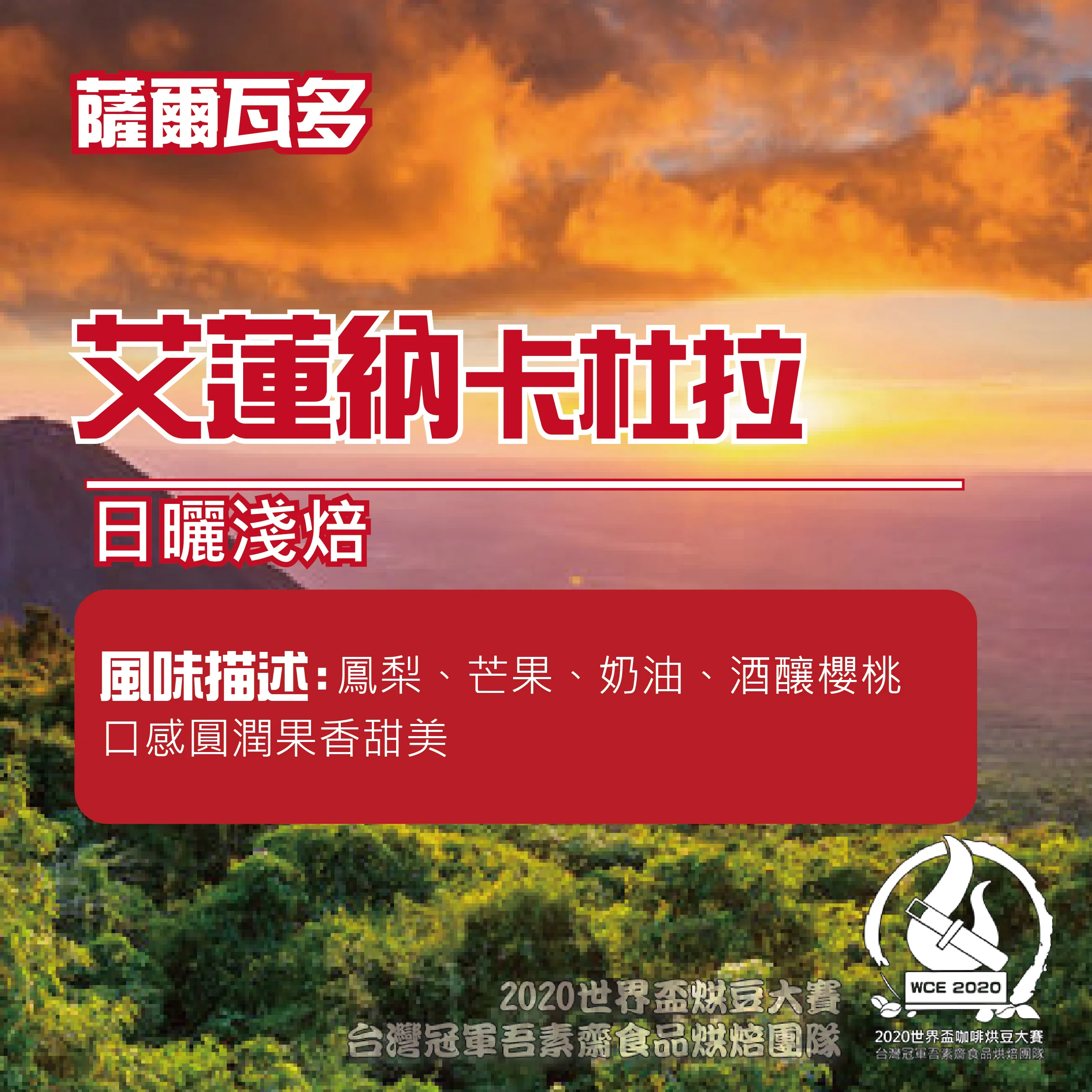 薩爾瓦多艾蓮納日曬卡度拉半磅