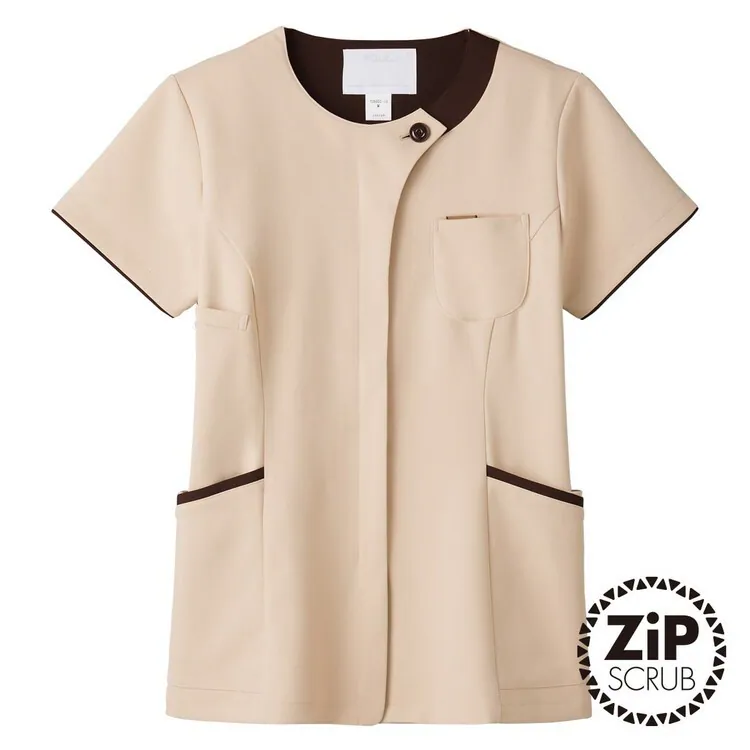 女用優雅圓領刷手服 7069SC 
