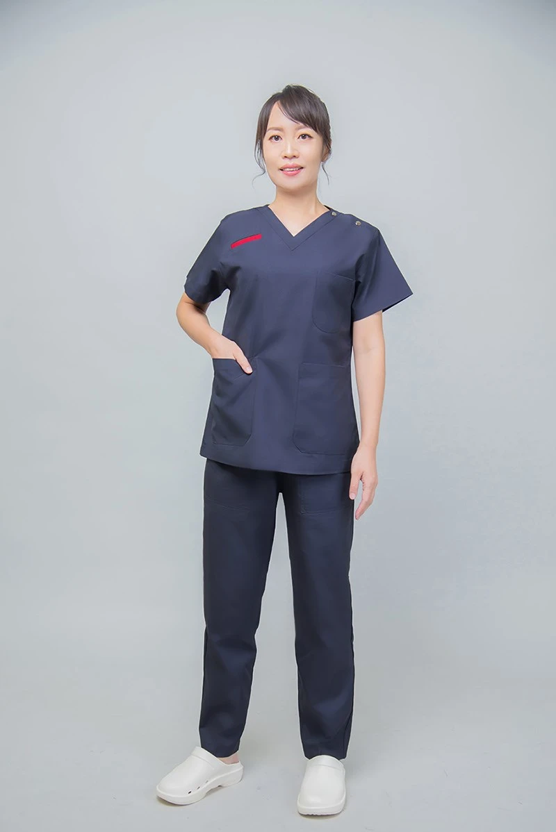 8625 V字領刷手衣-女款