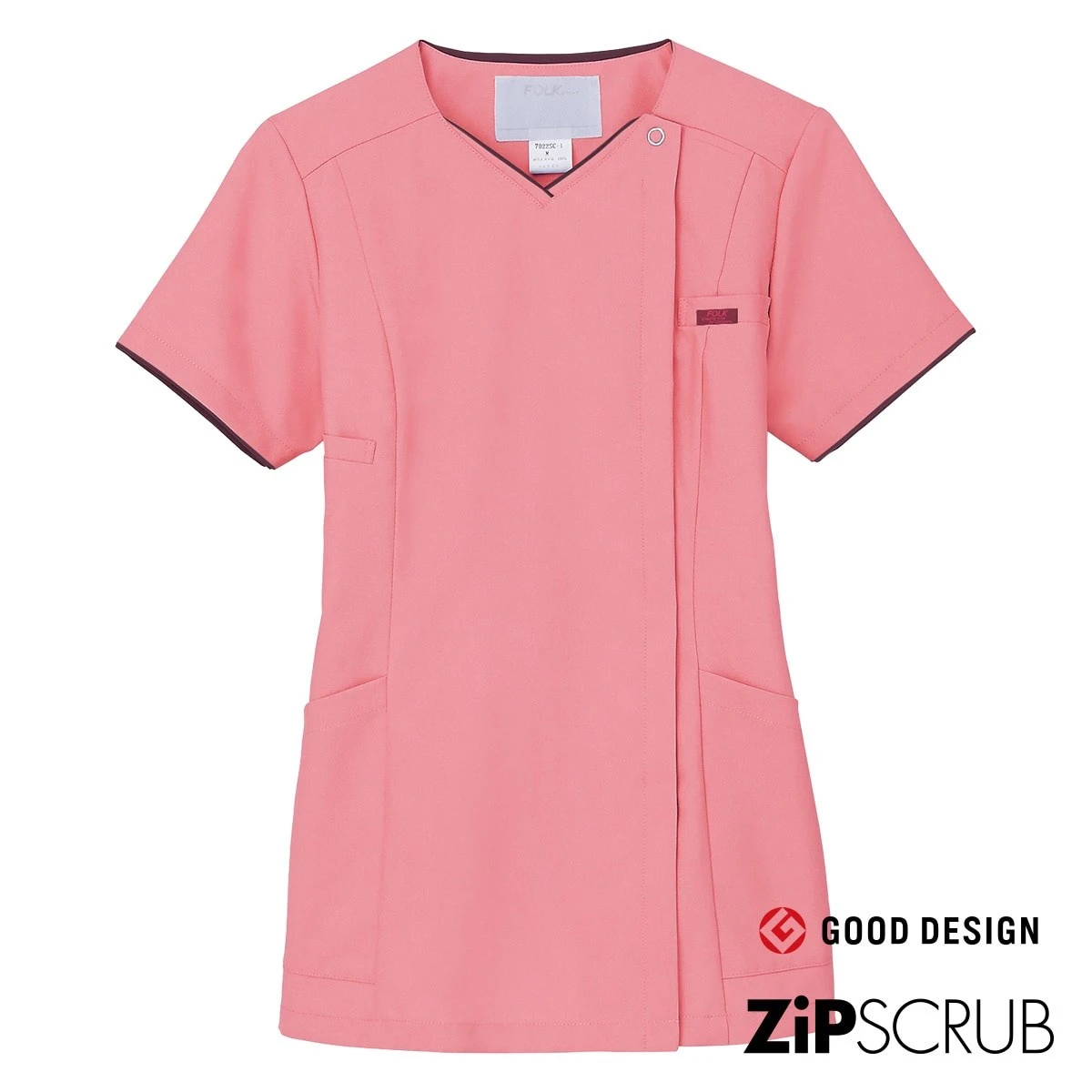 7022SC 女款素色刷手服