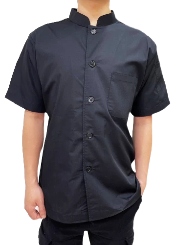 廚師服-單排扣 黑色
