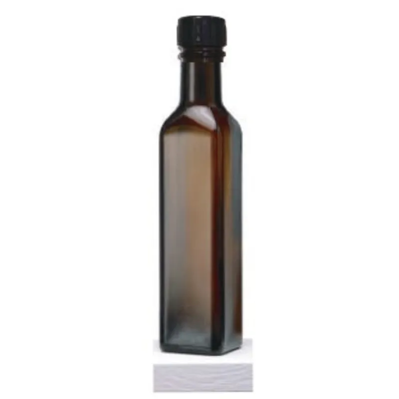 250油品長方瓶(茶色瓶) 一般蓋塑膠
