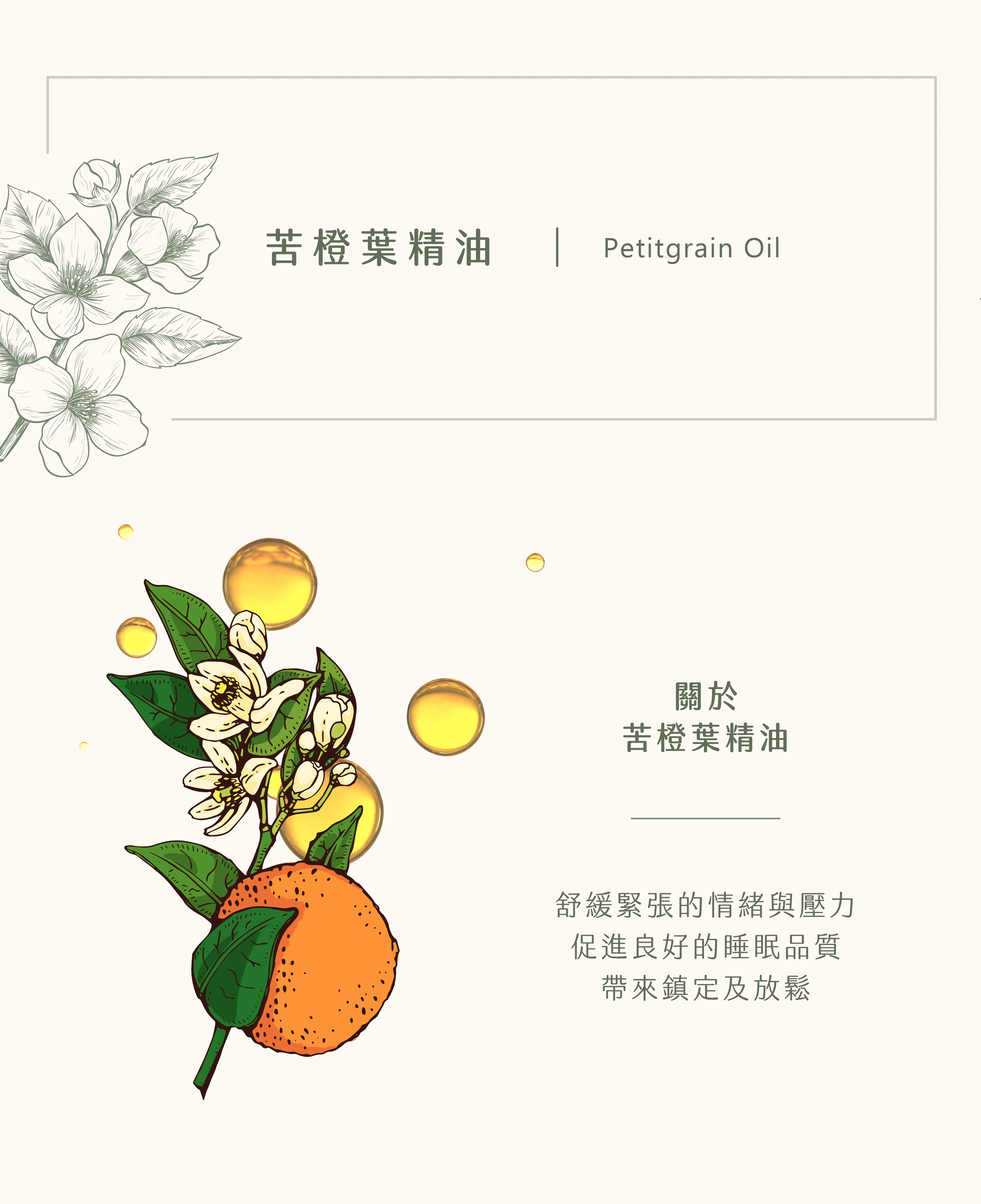 苦橙葉精油｜你的專屬記憶枕