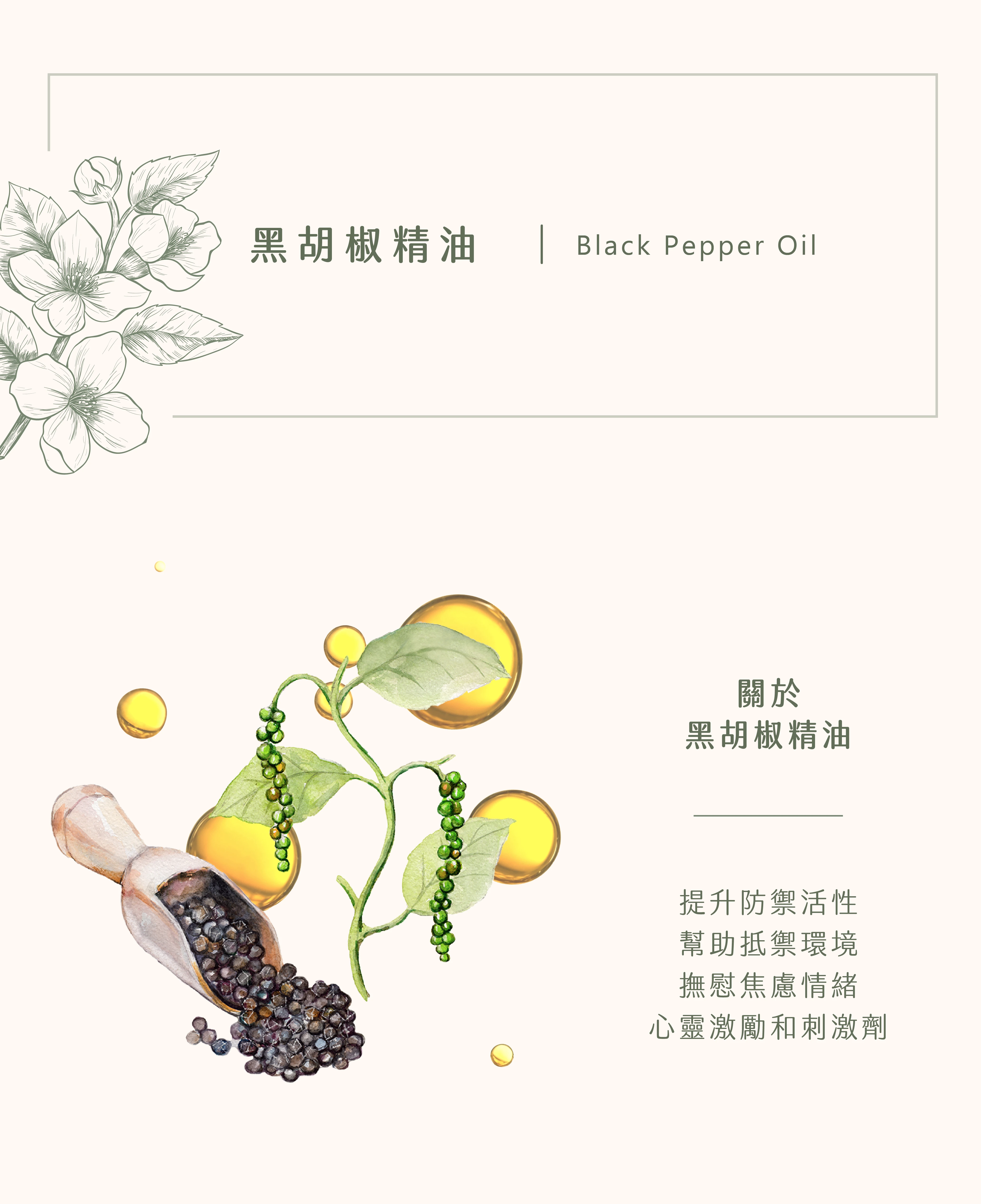 黑胡椒精油｜一滴驚醒夢中人
