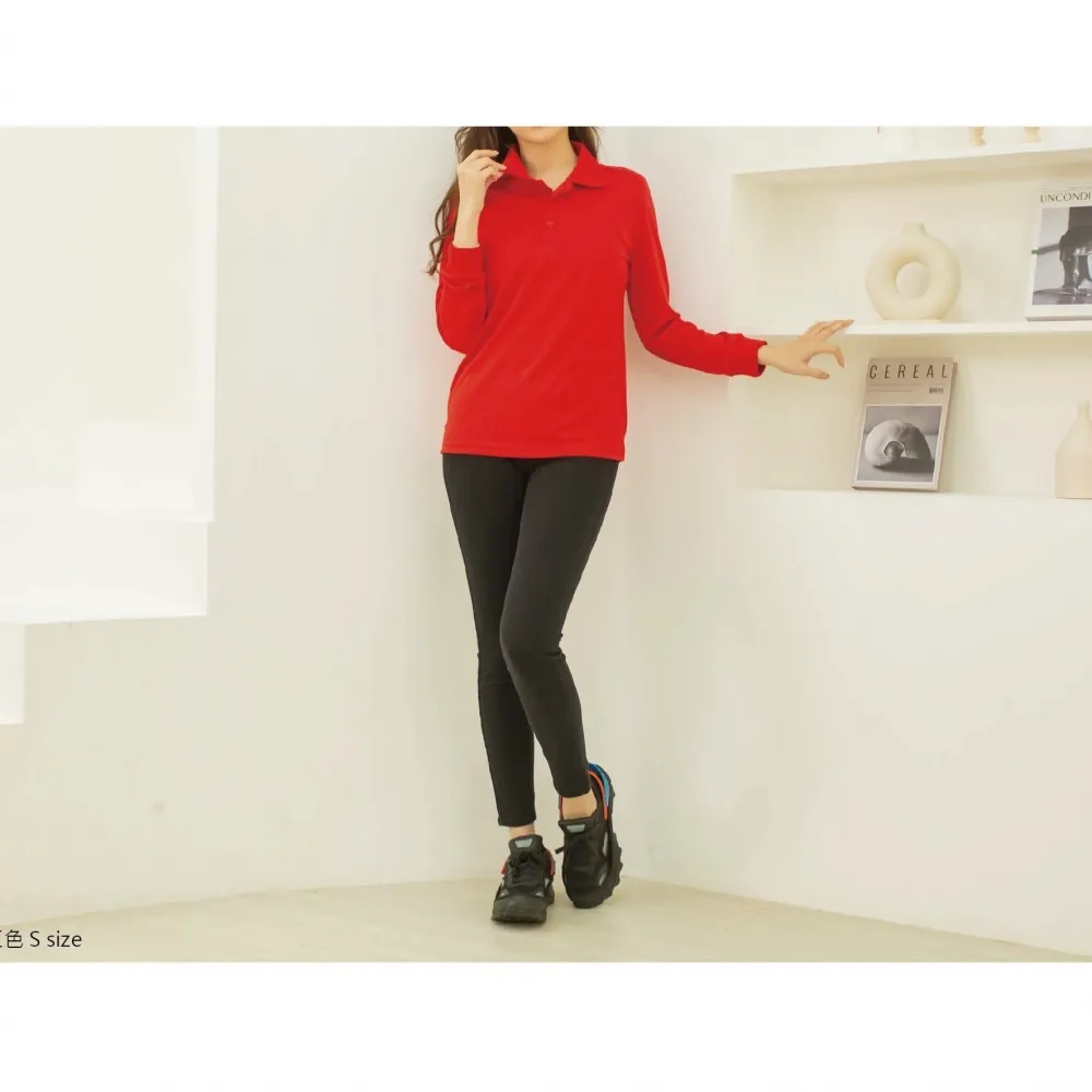 長袖 羅紋束口POLO衫 吸濕排汗 CP Sports CP106