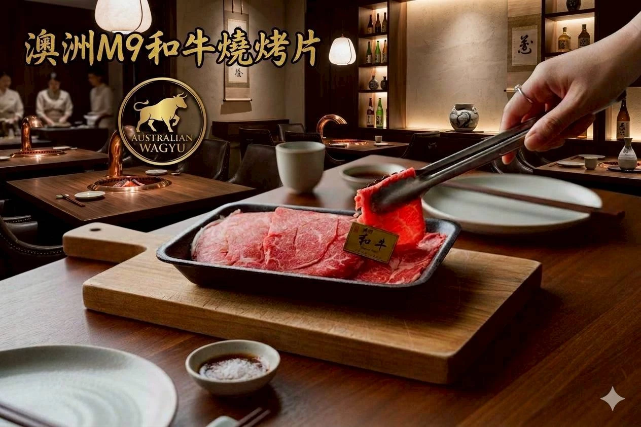 澳洲M9純血和牛火烤片 500克