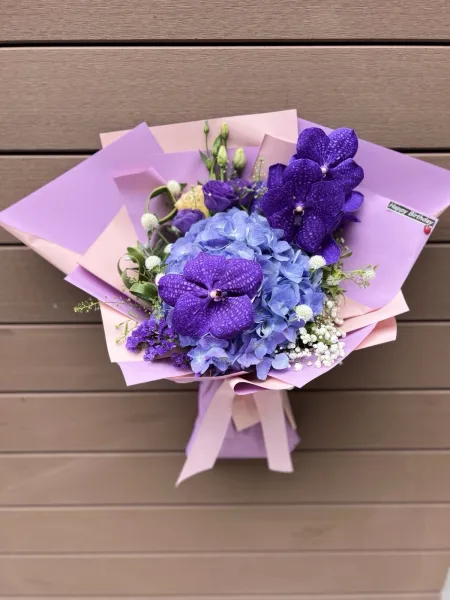紫色系鮮花花束 FND2024