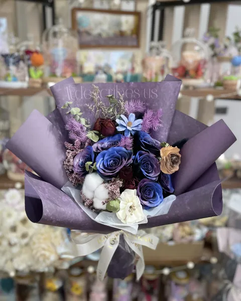 星空玫瑰香皂花花束 FND2013