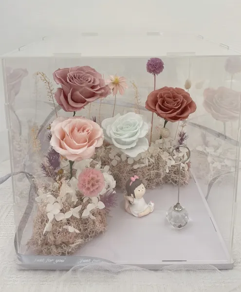 永生玫瑰祝福花盒 FND2070