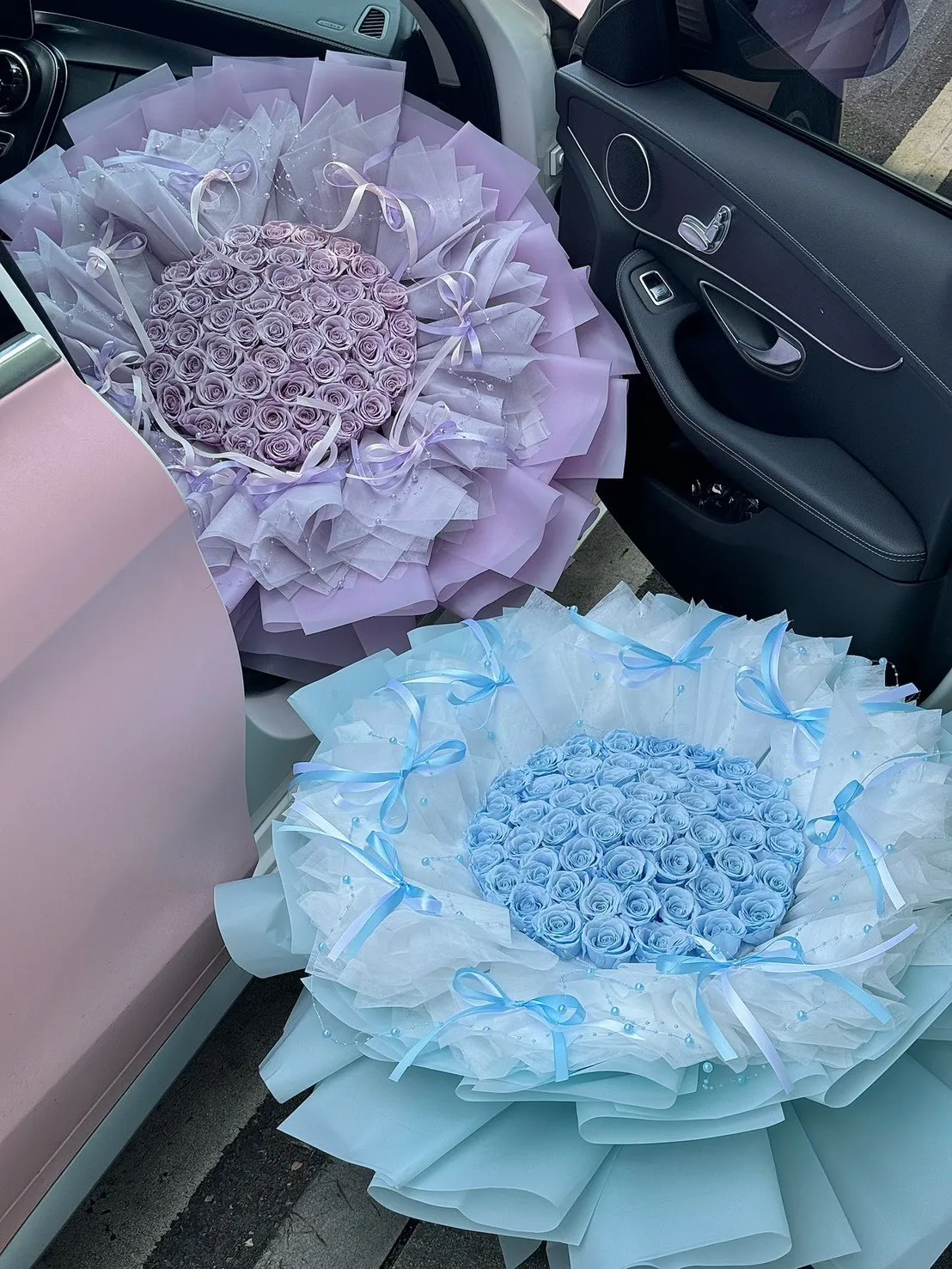 芭蕾風包裝永生花束