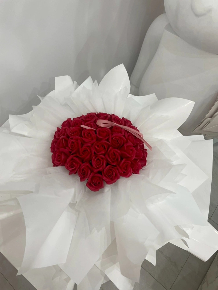 36朵三層永生香氛花花束