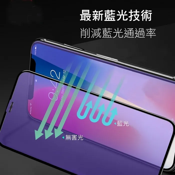 Coehorn牛角 iPhone 8-17系列   霧面藍光滿版玻璃貼