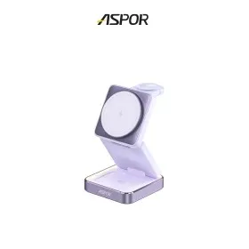 ASPOR小魔方磁吸折疊無線充電座W90