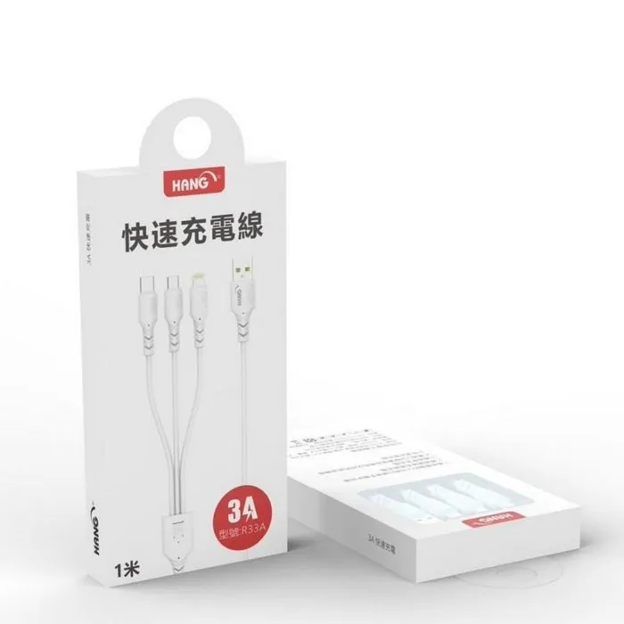 HANG R33A (白)/R6B(紅) 三合一1米飛魚線