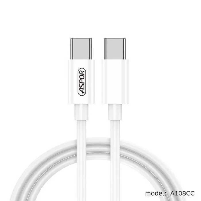 ASPOR  Type-C to Type-C 100W 快充充電線A108