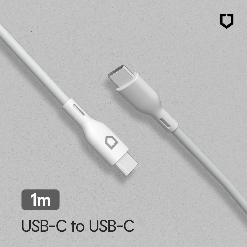 白-犀牛盾 Type-C to Type-C 傳輸充電線 1M/2M