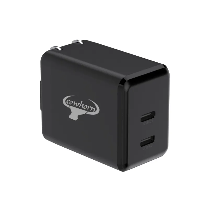 Cowhorn牛角45W PD雙孔氮化鎵快充旅充頭