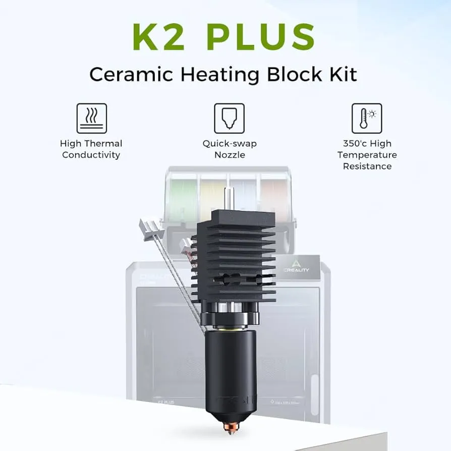 創想三維 K2 Plus 陶瓷噴頭套件 (含散熱鰭片)
