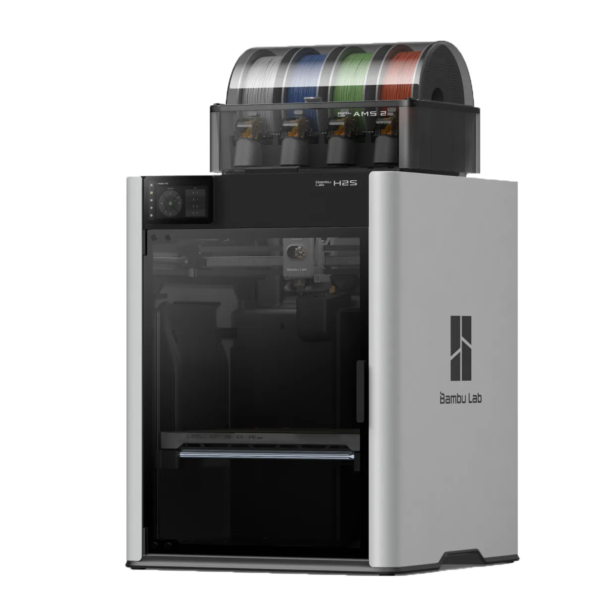 Bambu Lab H2S 高速量產型 3D列印機｜65°C 主動加熱腔體｜AMS 2 Pro 多色列印