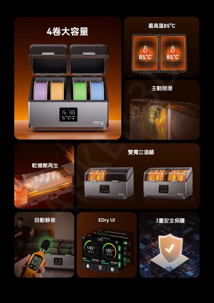 Creality X4 太空盔乾燥盒 