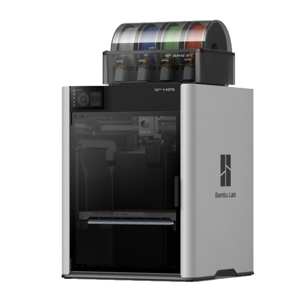 Bambu Lab H2S 高速量產型 3D列印機｜65°C 主動加熱腔體｜AMS 2 Pro 多色列印