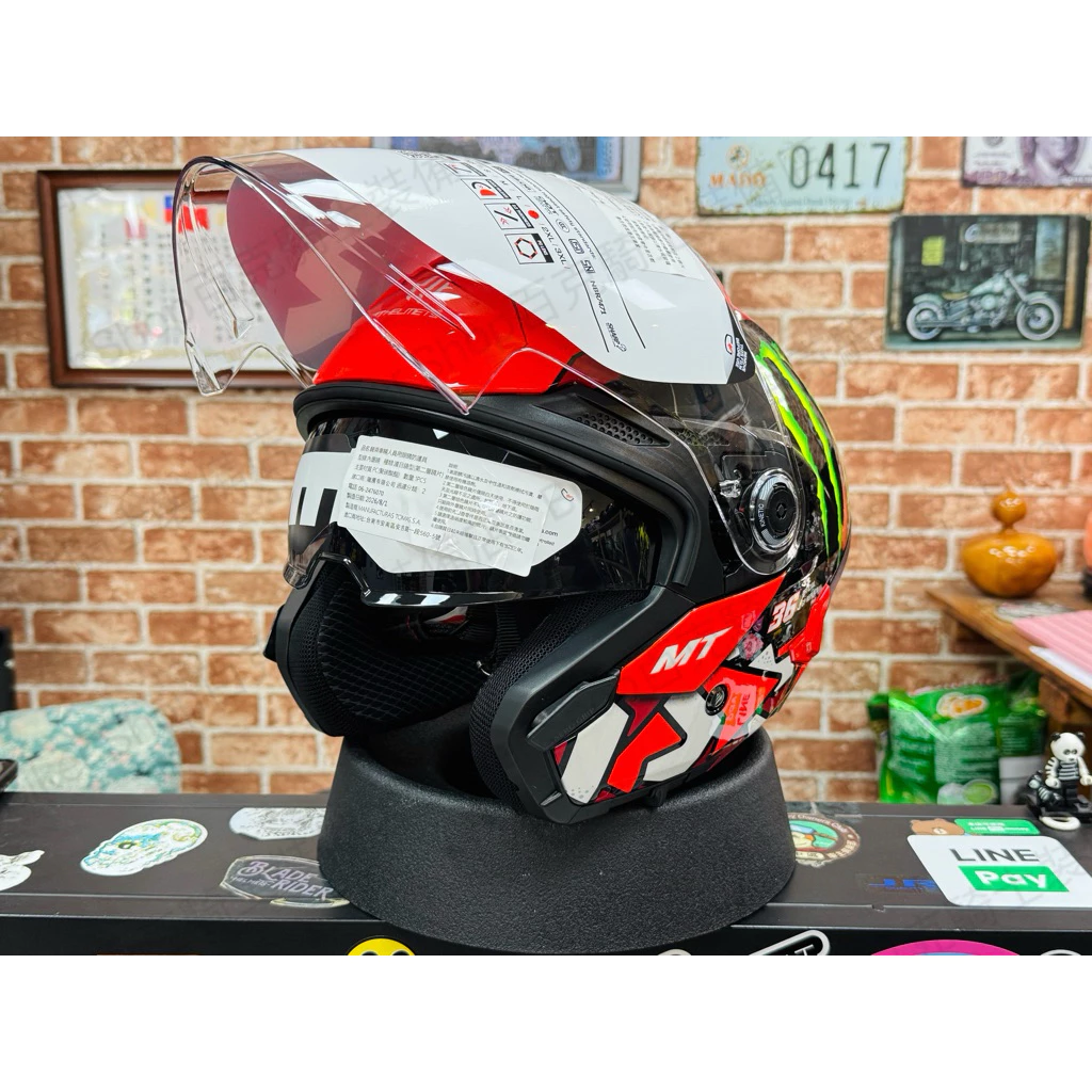 【Biker Shop】新版 西班牙MT HELMET COSMO SV星際3/4罩安全帽 騎士帽 通勤帽 鬼爪