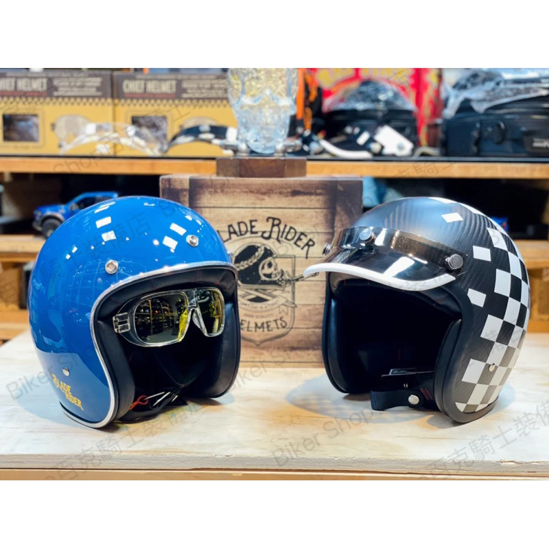 台灣BLADE RIDER Vikings 3/4罩復古帽 半罩 小帽體 輕量 玻璃纖維 小羊皮