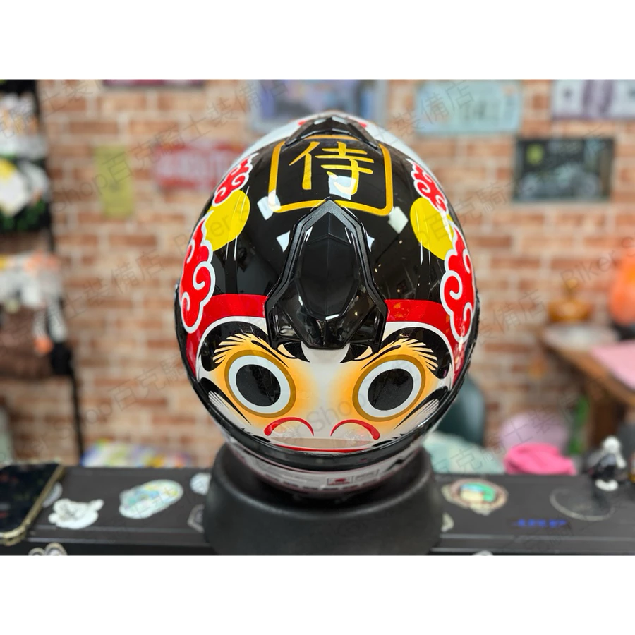印尼NHK K5R MF#2選手彩繪全罩帽 騎士安全帽 通勤帽 小押尾 不倒翁 柴犬