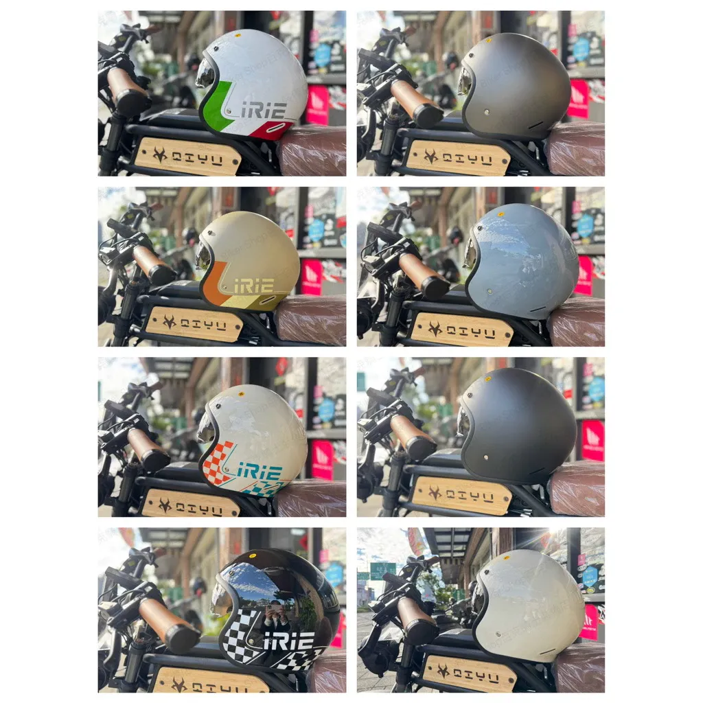 義大利IRIE ASTRAL 復古安全帽 墨內片 3/4罩安全帽 通勤帽