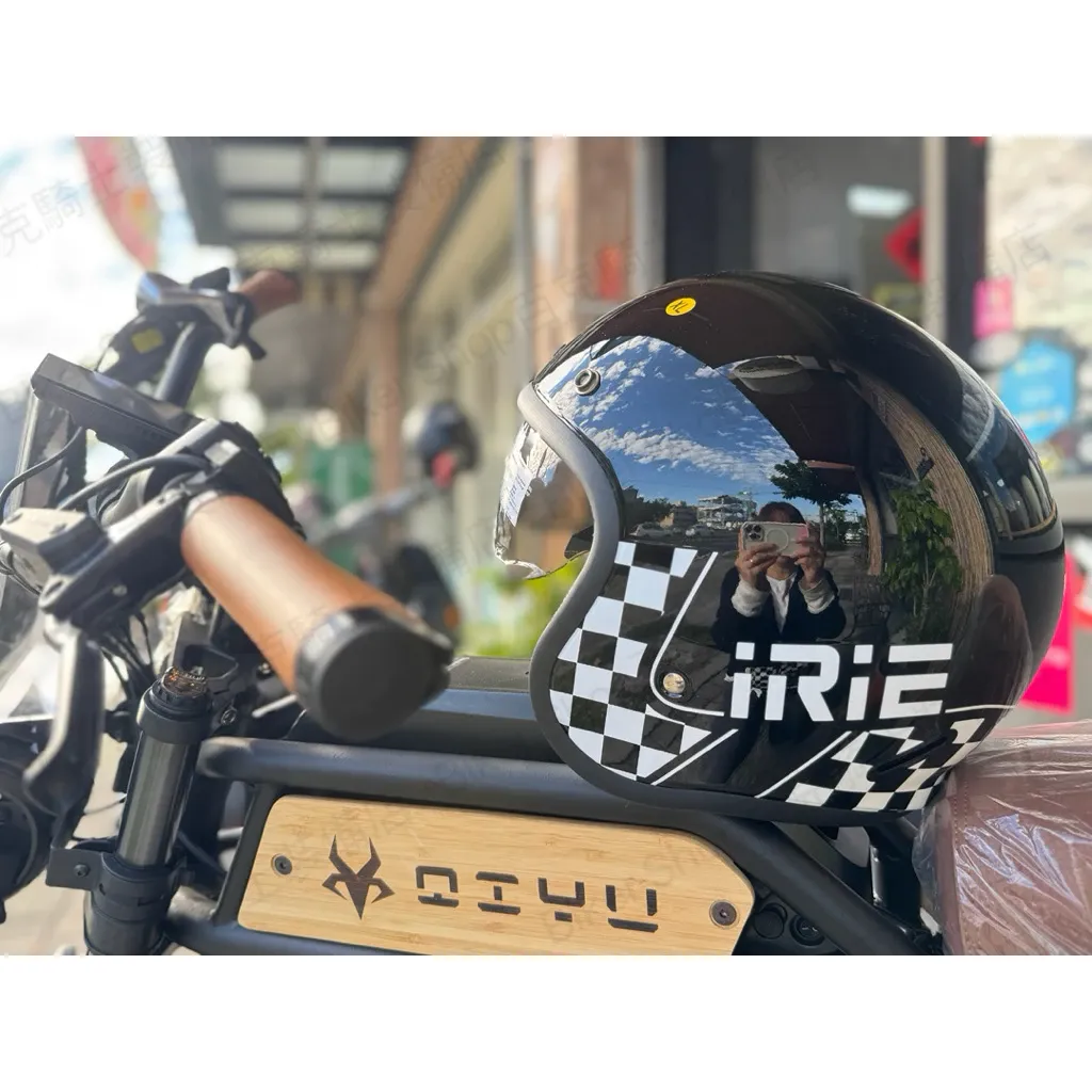 義大利IRIE ASTRAL 復古安全帽 墨內片 3/4罩安全帽 通勤帽