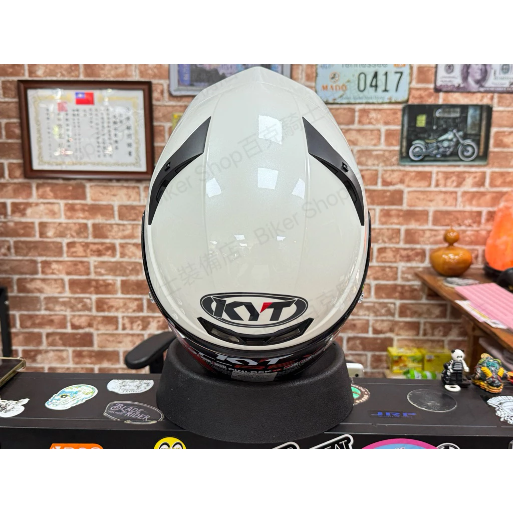 KYT- TTR REVO 全罩安全帽 騎士安全帽 通勤帽 亮白 壓尾