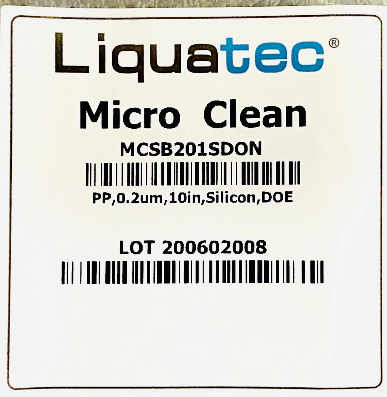 Liqua tec 10英吋0.2微米絕對濾心 FDA認證