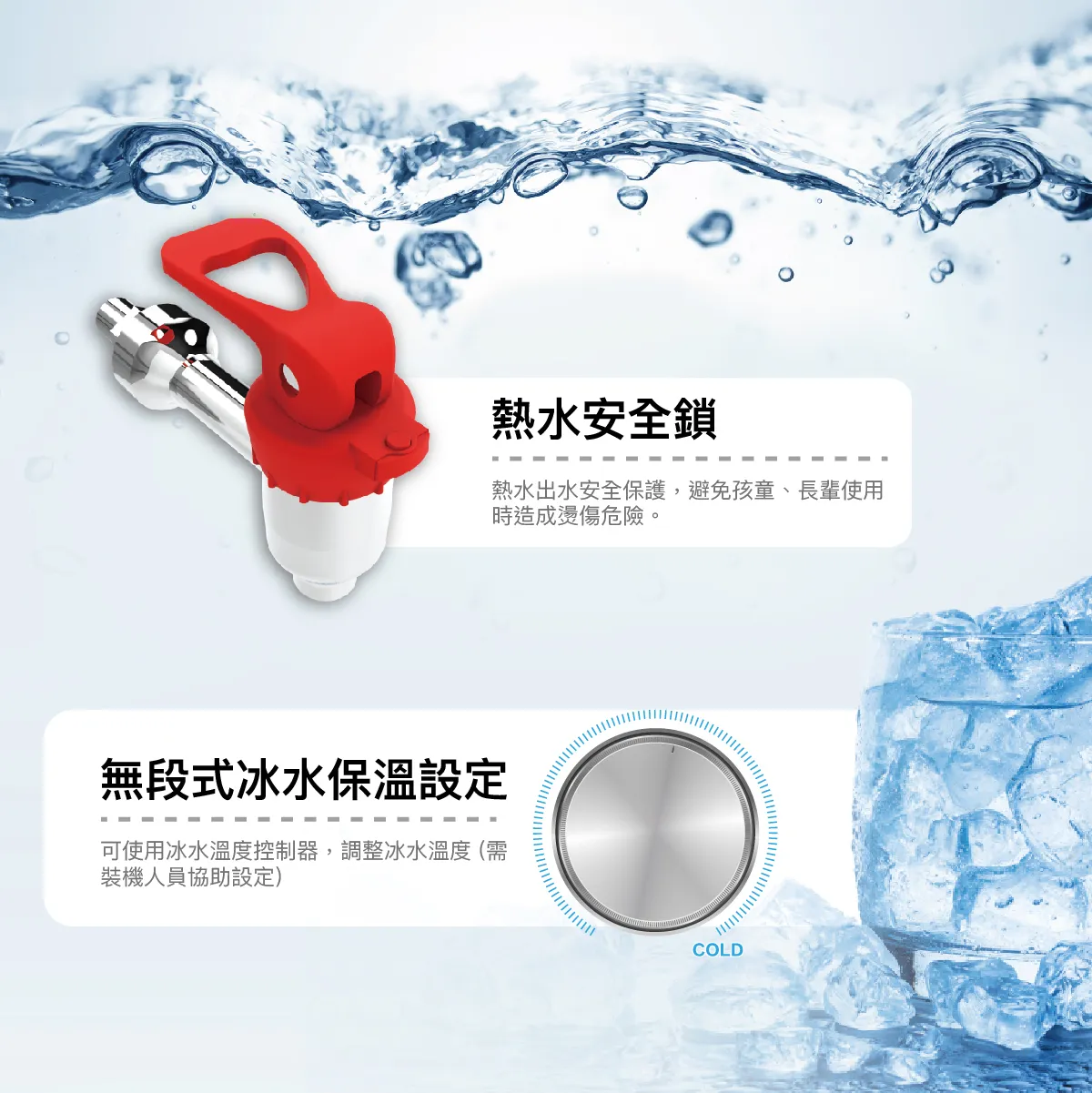 【Haohsing 豪星】立地型 數位龍頭式飲水機HM-3687三溫飲水機
