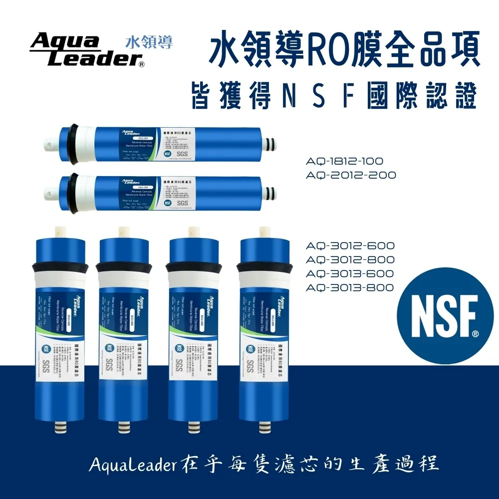 【Aqua Leader水領導】3013-800G RO膜濾芯
