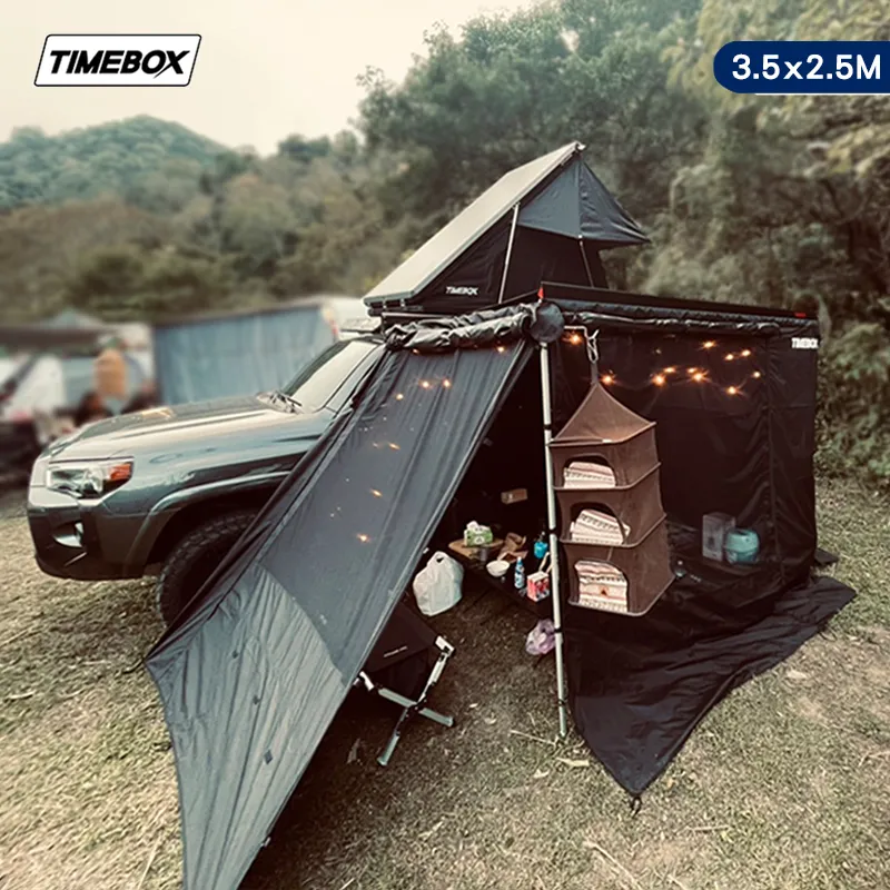 【TIMEBOX】車邊帳專用布房 3.5*2.5M 黑色