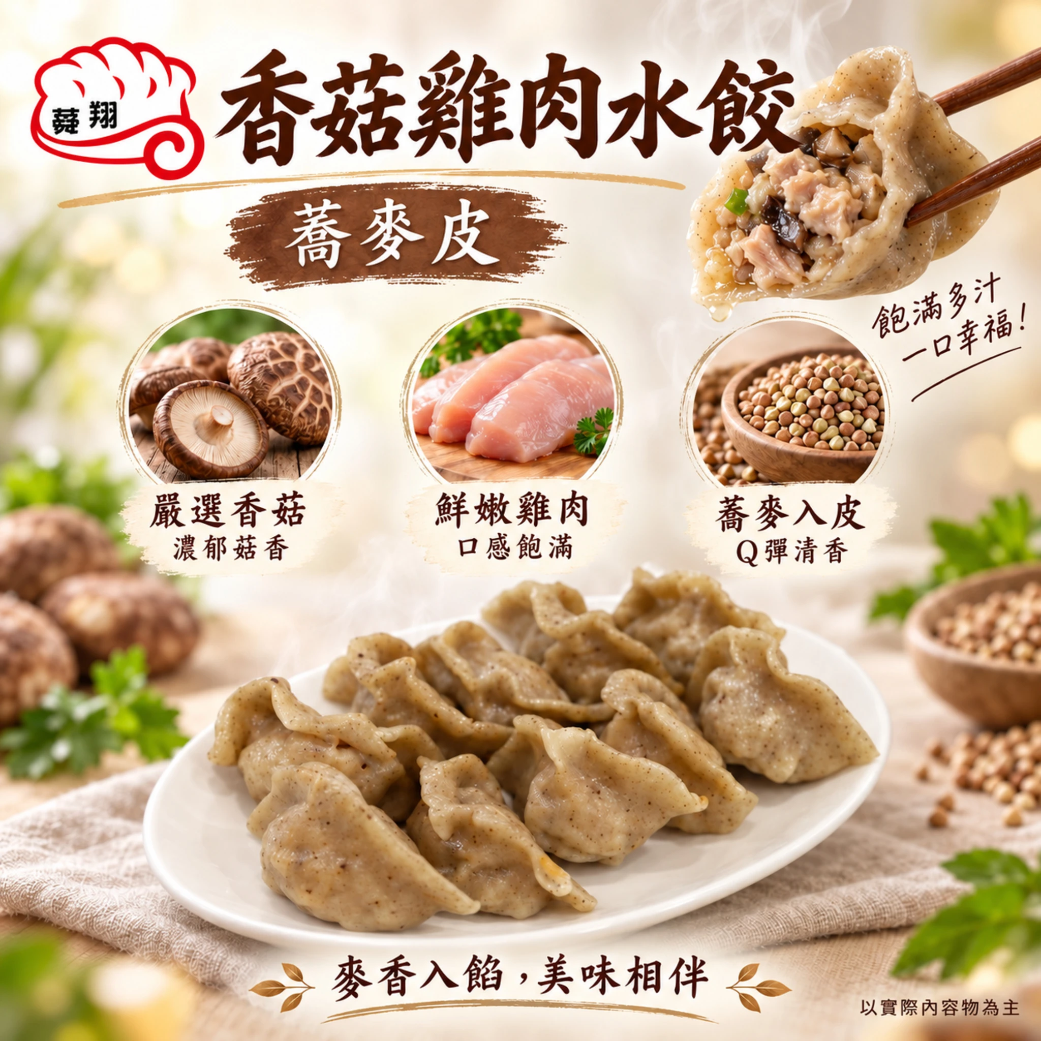 香菇雞肉水餃
