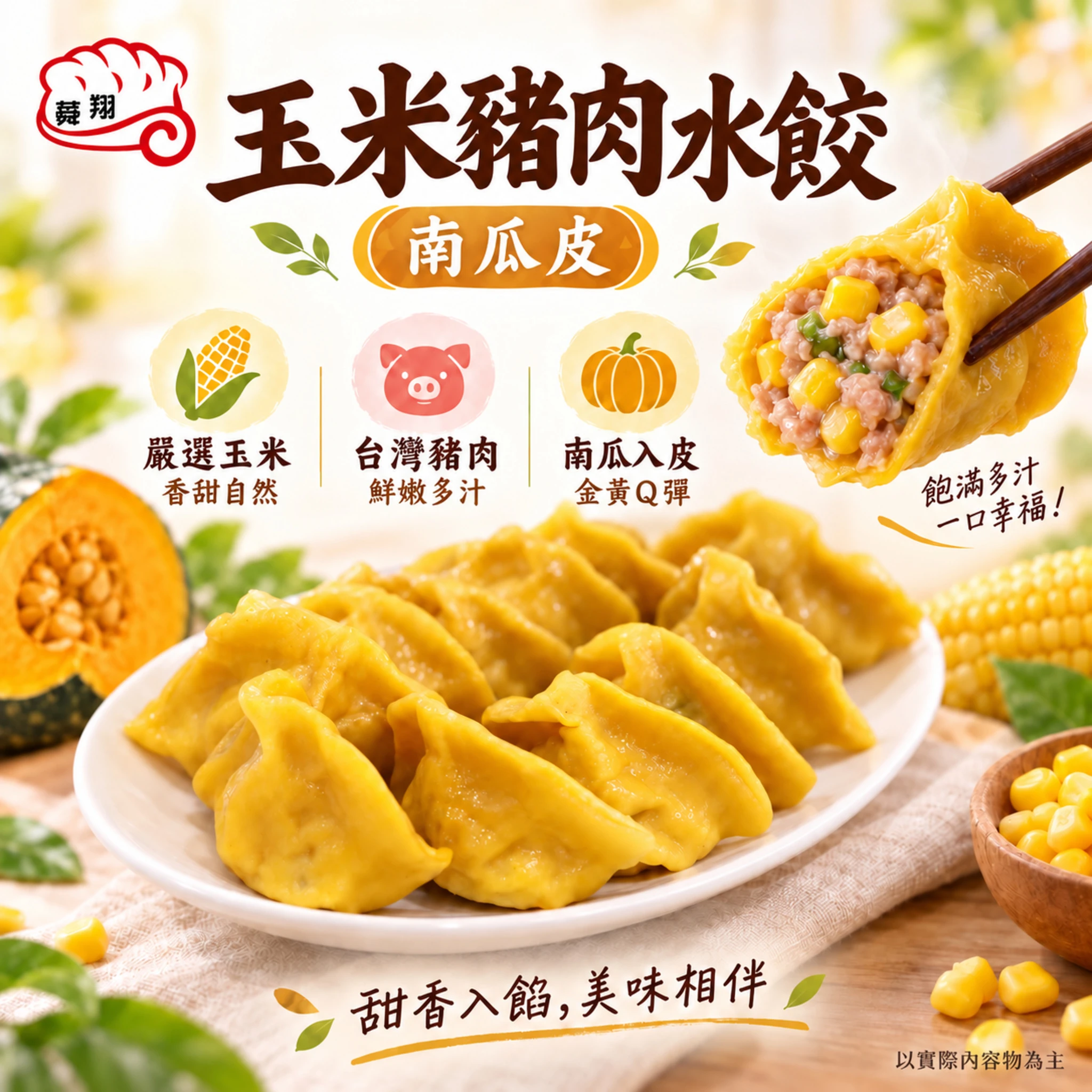 玉米鮮肉水餃