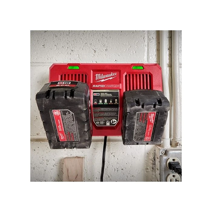 美沃奇 M18 DFC 18V雙口雙槽6A快速充電器(110V)