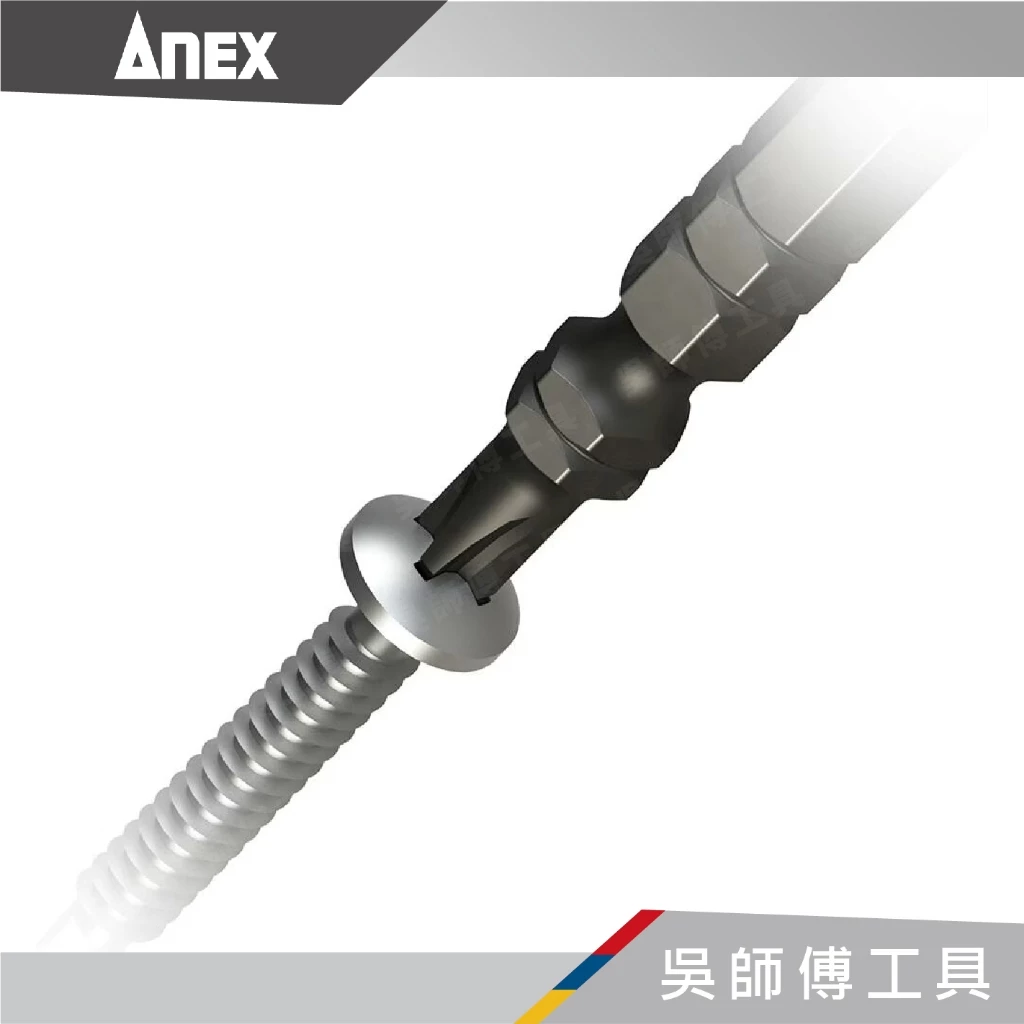 日本 ANEX 安耐適 ABRS ABRS5 黑龍靭高扭力slim雙頭十字起子頭 PH2
