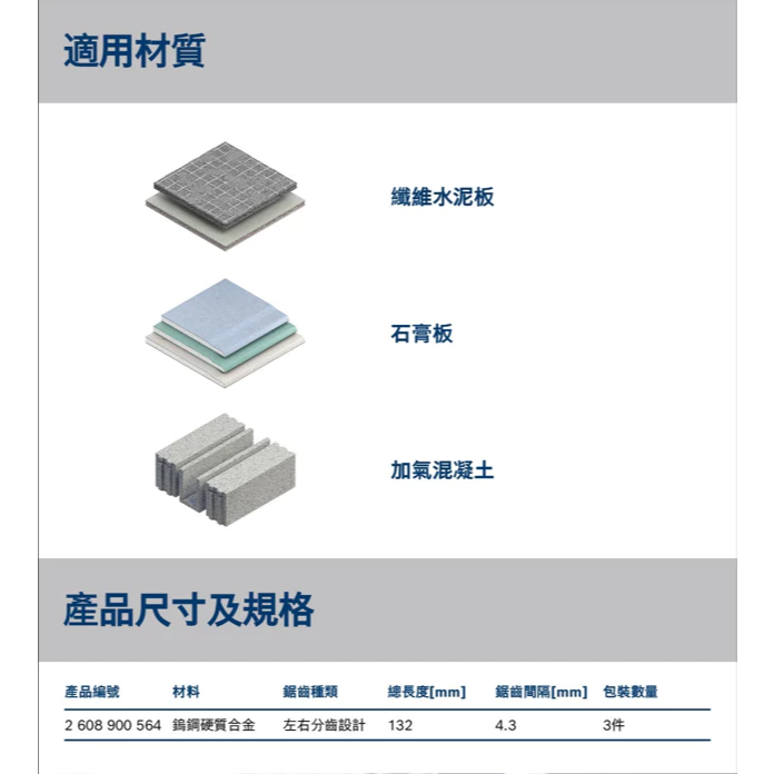 博世 BOSCH 2608900564 EXPERT T341 HM刀片