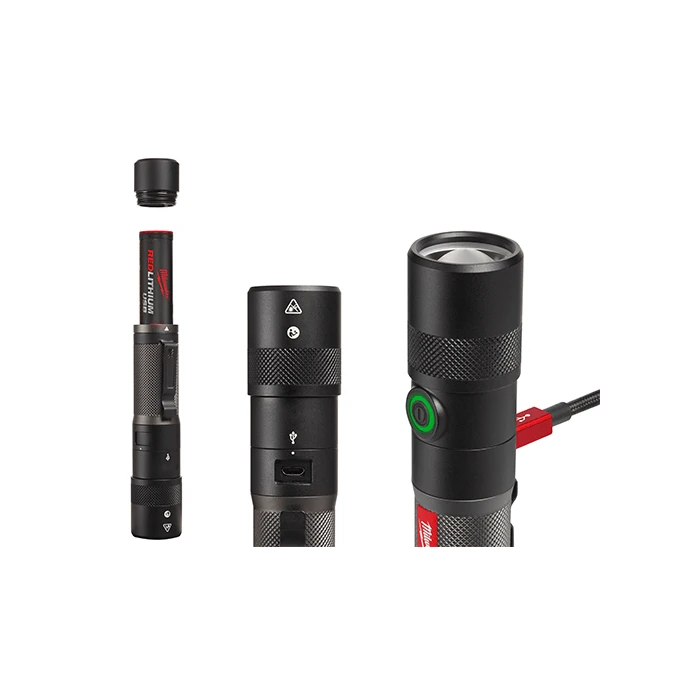 美沃奇 L4 TMLED USB金屬聚光1100手電筒(3.0AH*1)