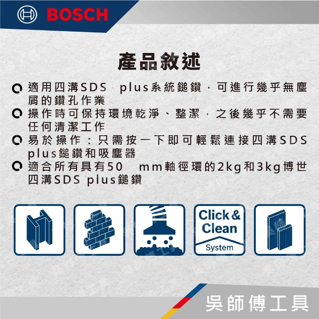 博世 BOSCH 1600A0015Z GDE 16 Plus 鎚鑽集塵器