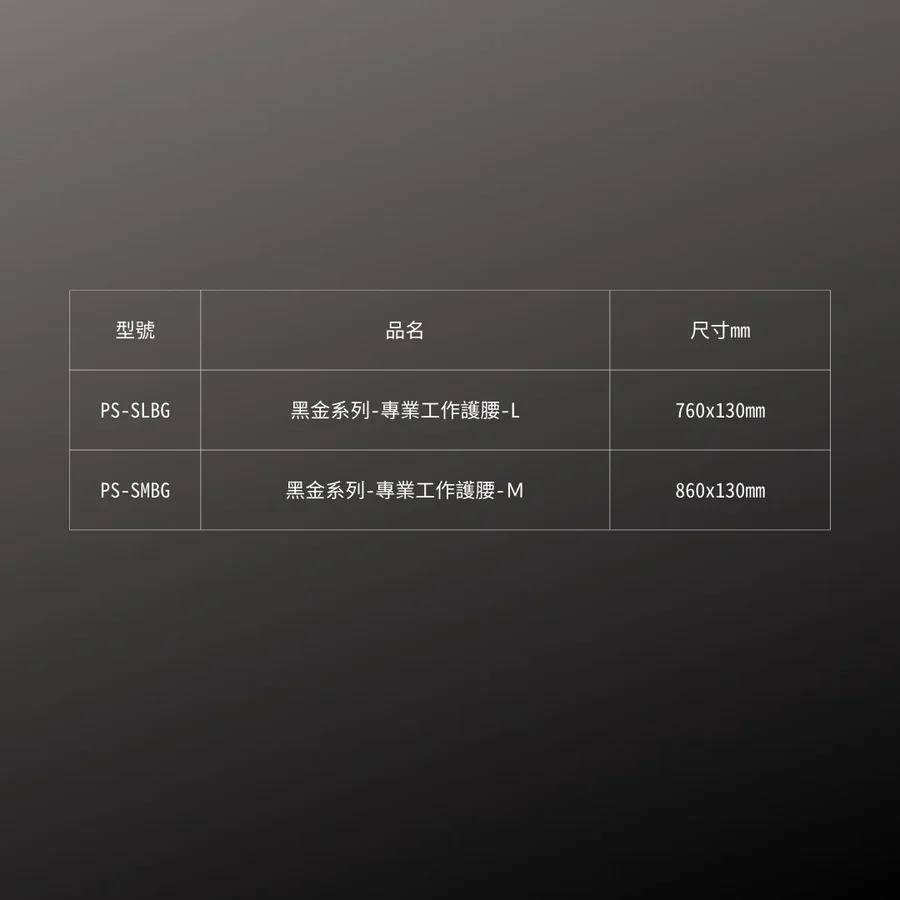 KUROKIN_工作護腰 黑金系列