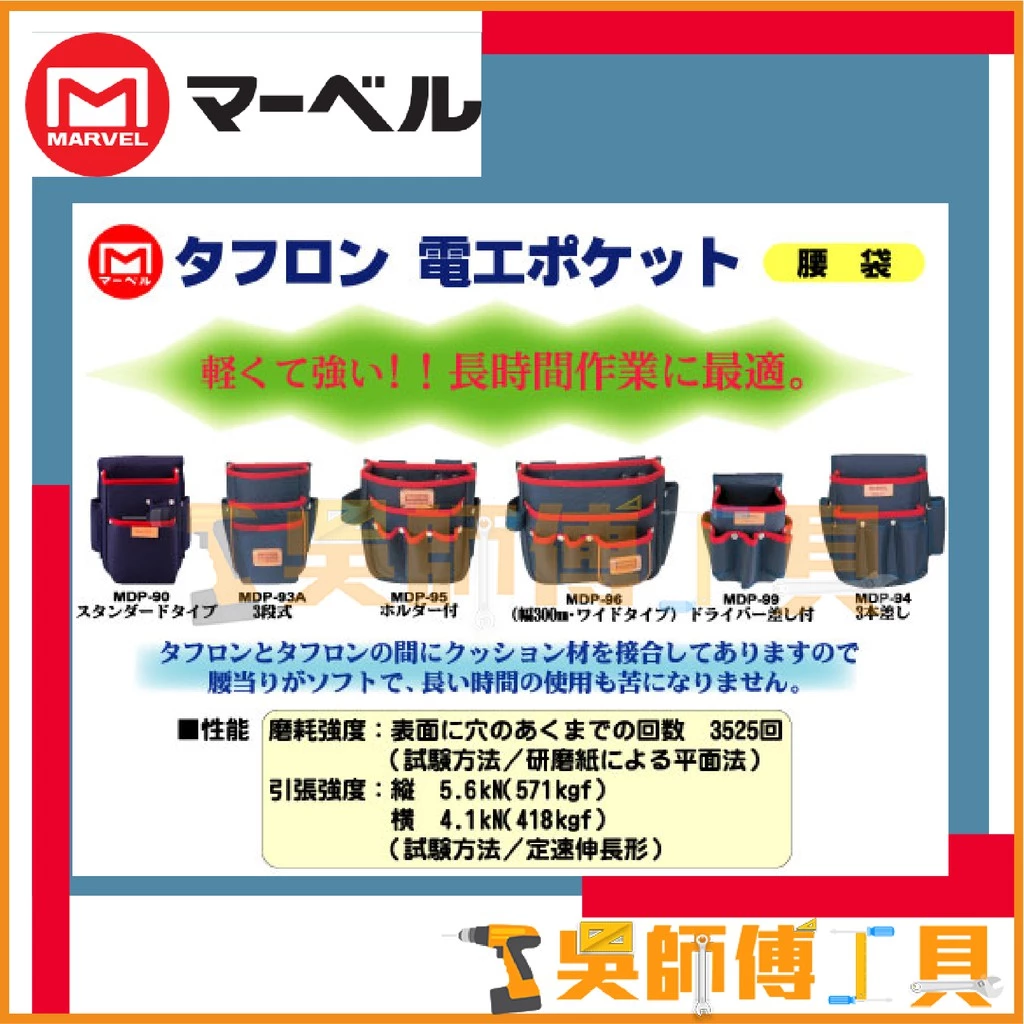 MARVEL MDP-93A 塔氟龍多功能工具包 210*200*150mmL