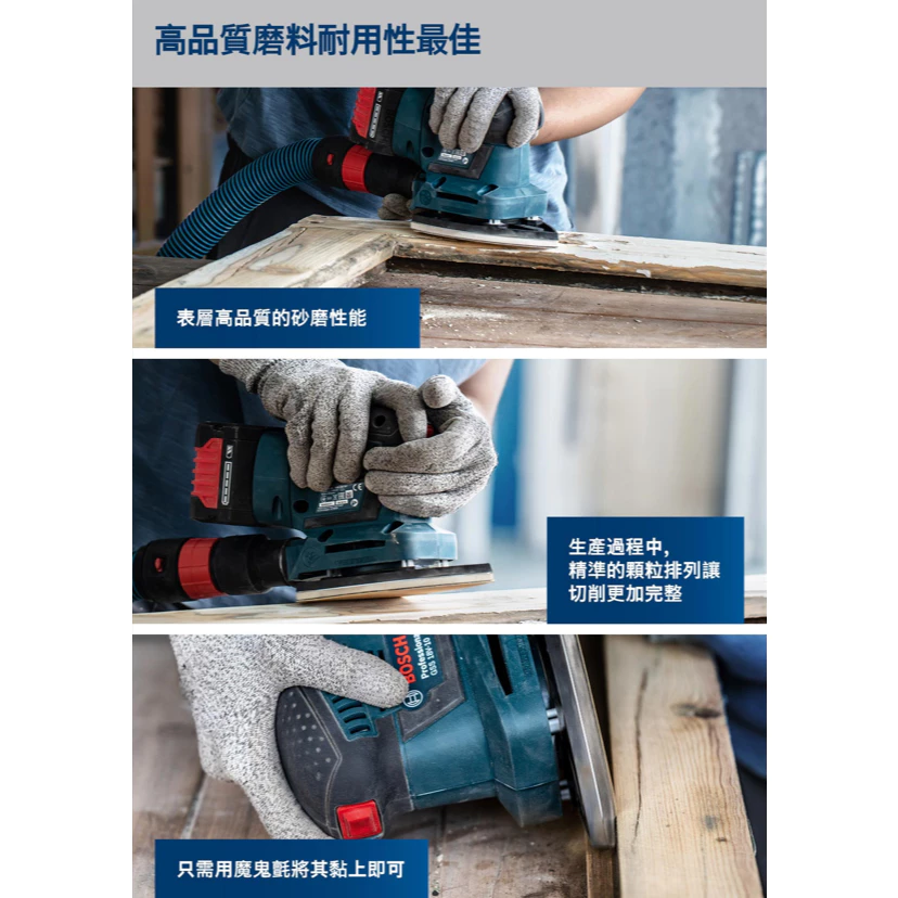 博世 BOSCH 2608900832 EXPERT C470 金色三角形六孔自黏砂紙套裝組