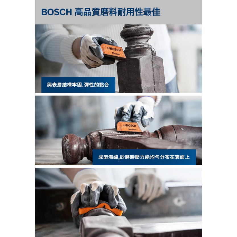 博世 BOSCH 2608901168 EXPERT 梯形細海綿砂紙