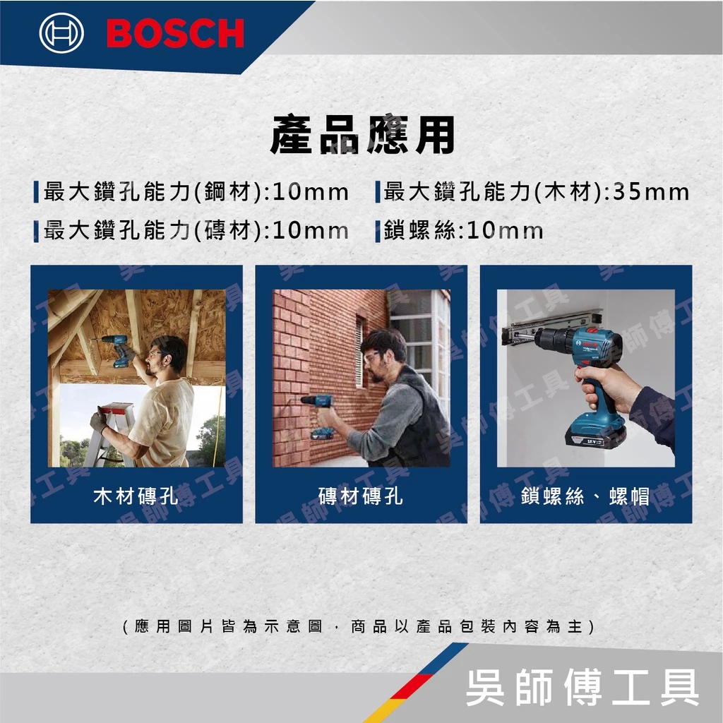 博世BOSCH GSB 185-LI 18V無刷震動電鑽起子機