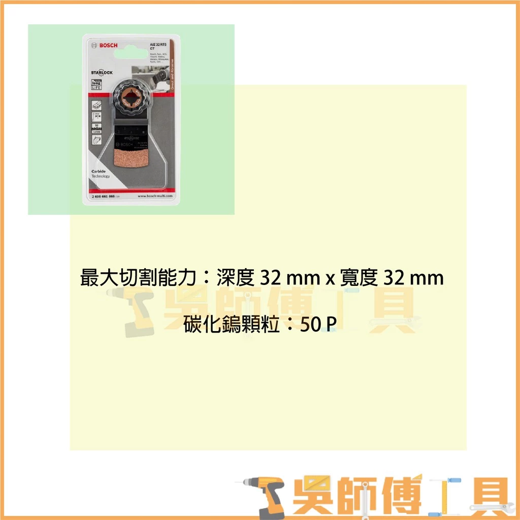 博世 BOSCH AIZ 32 RT5 碳化鎢磨切兩用片