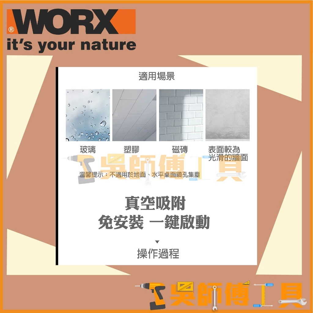 威克士 WORX WA1601 電動鎚鑽集塵盒