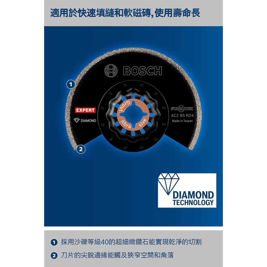 博世 BOSCH 2608900034 EXPERT ACZ 85 RD4 多功能工具刀片